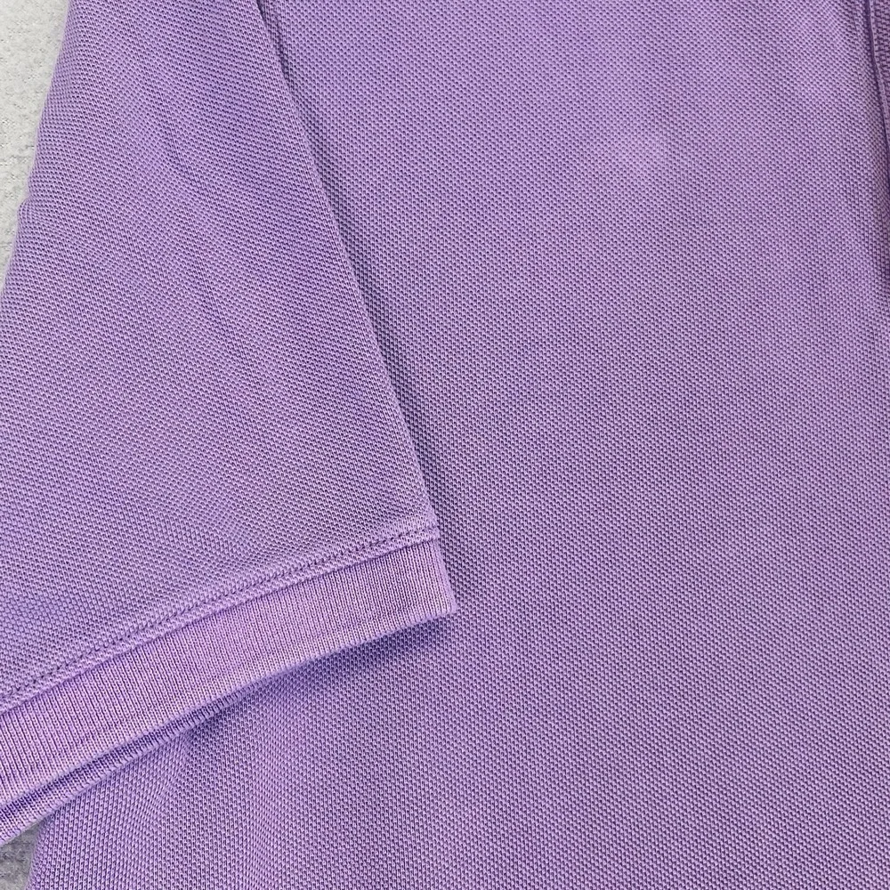 J Crew Oarsman Mens Classic Pique Polo Shirt Purple Large Tall BZ310